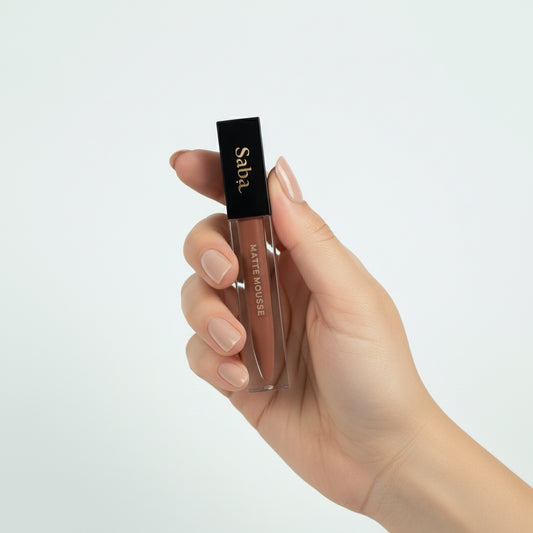Saba Matte Mousse Liquid Lipstick - Almond Cream - 01
