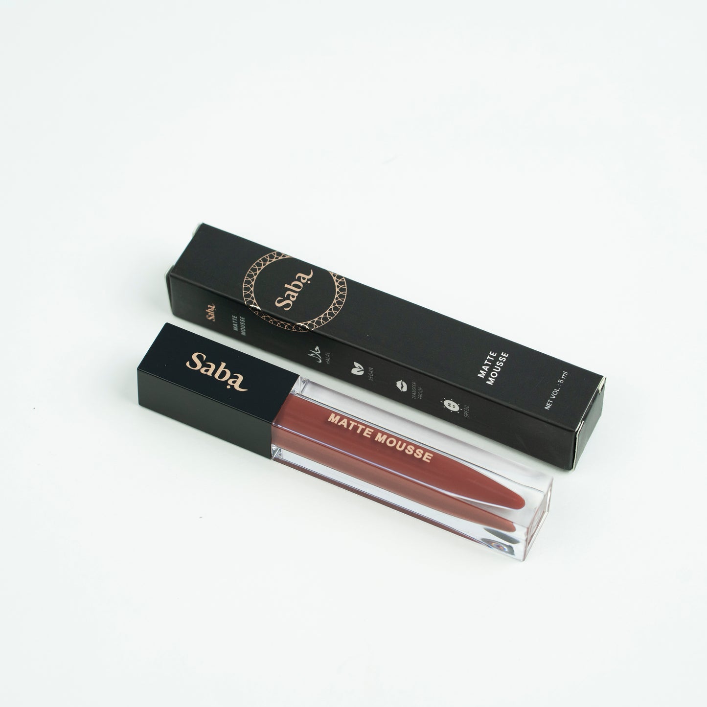 Saba Matte Mousse Liquid Lipstick - 08 - Dark Cherry