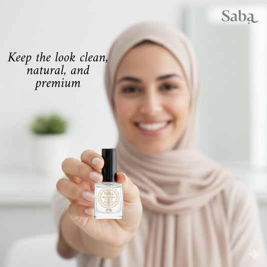 Halal Breathable Nail Polish Base Coat | Wudhu Friendly | Saba Singapore