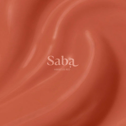 Saba Hibiscus Red breathable nail polish