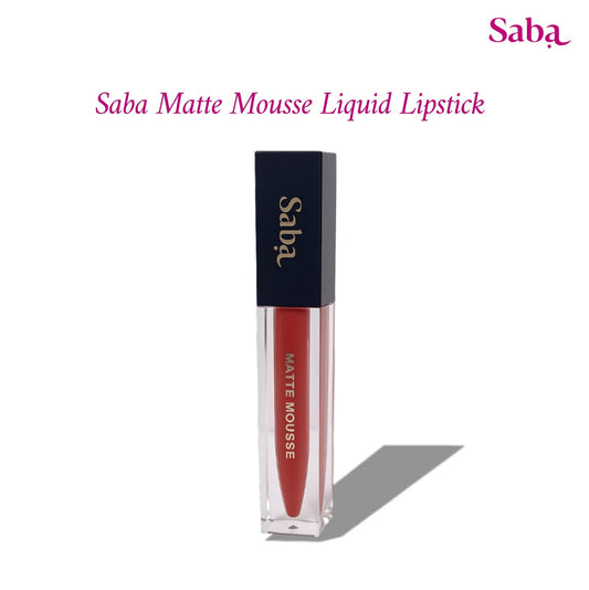 Saba Matte Mousse Liquid Lipstick - Halal Vegan & Breathable with SPF 30