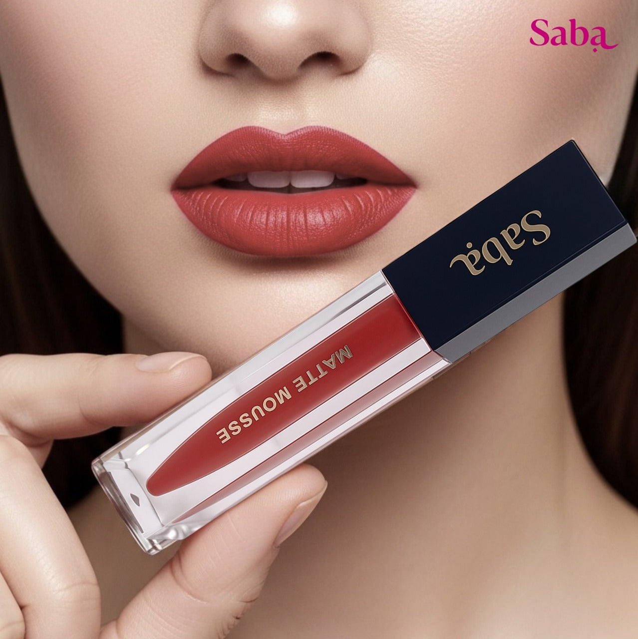 Saba Matte Mousse Liquid Lipstick - Halal Vegan & Breathable with SPF 30