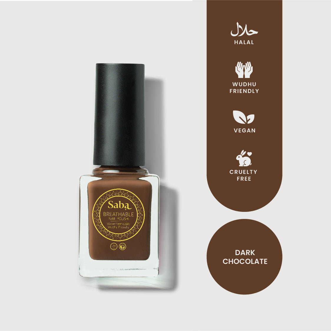 Our bestselling Saba Dark Chocolate nail polish