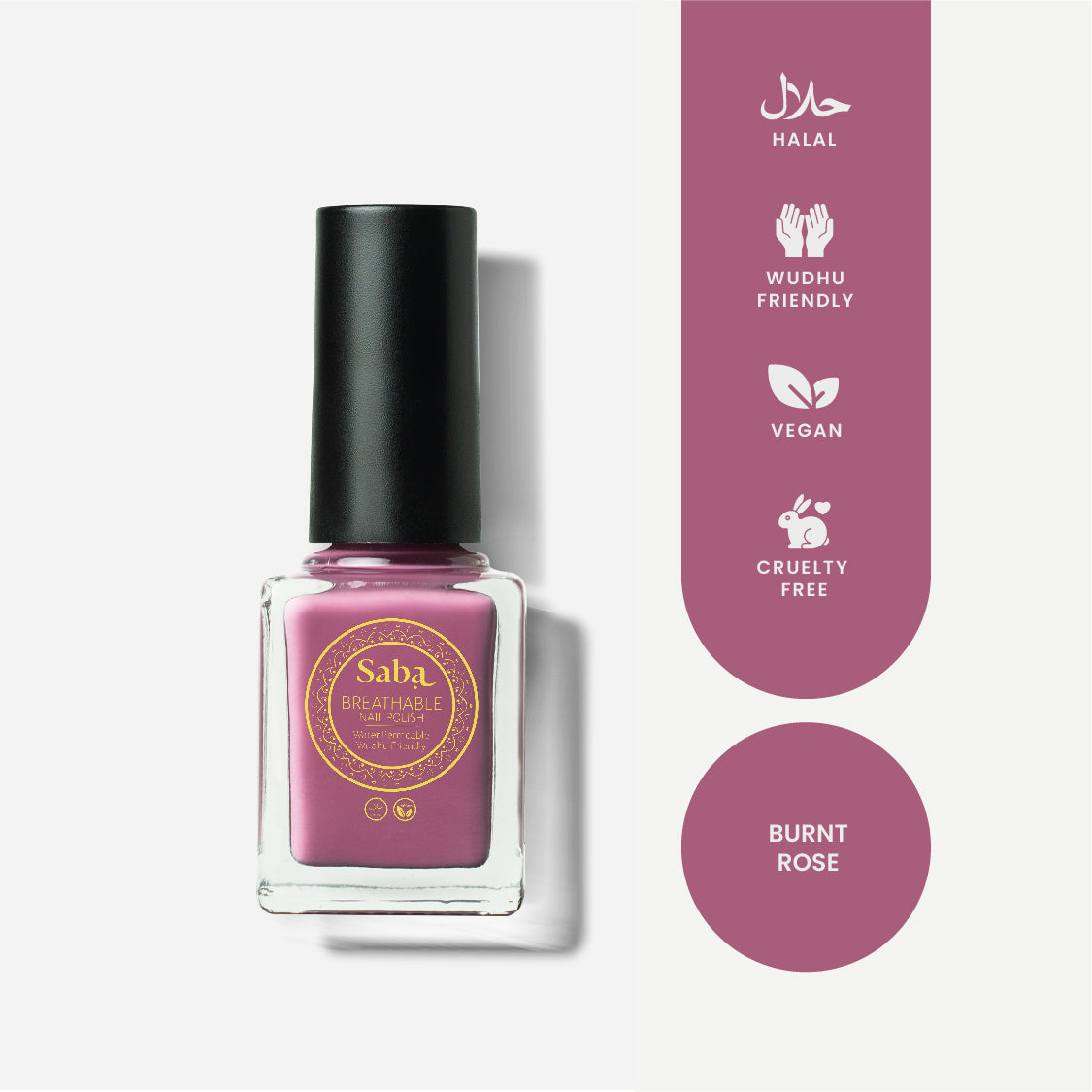 Saba Burnt Rose Breathable Nail Polish