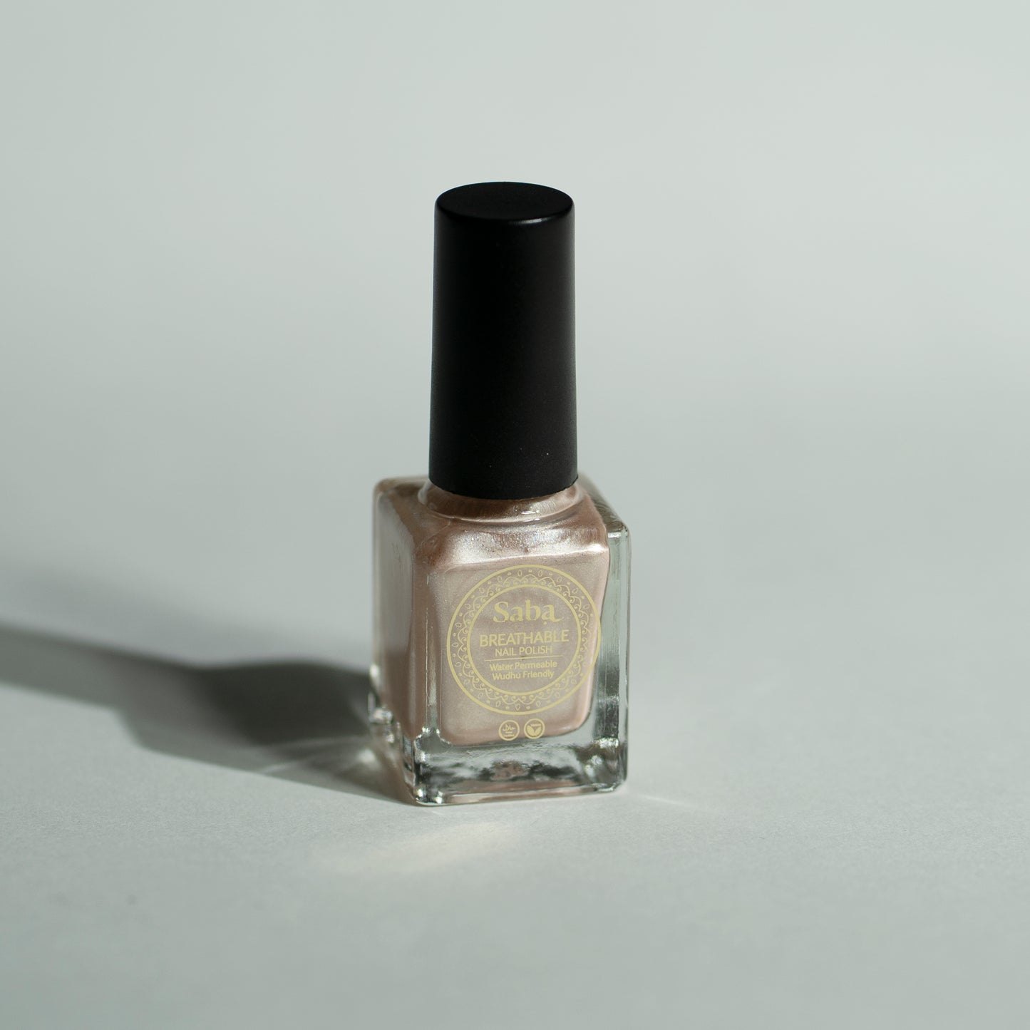 Saba’s breathable Rose Gold Nail Polish
