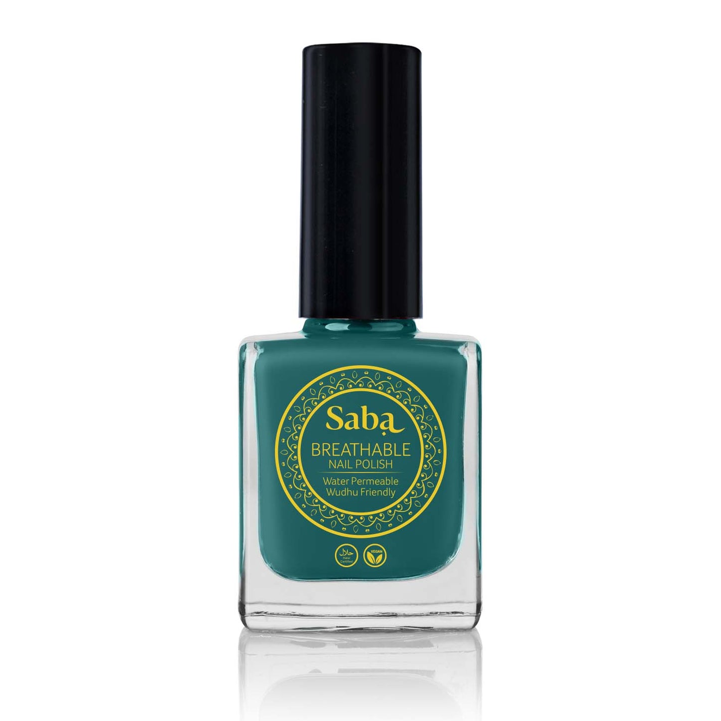Saba Emerald Green is a bold, breathable nail polish with a jewel-toned finish. Toxin-free, vegan, and designed to turn heads with rich, vibrant color
