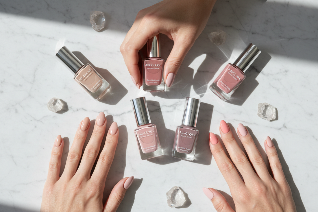 Elegant office-friendly breathable nail polish shades