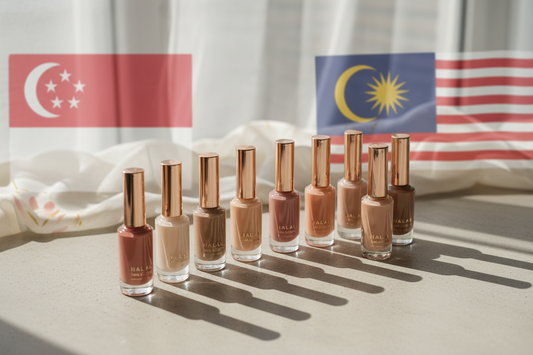 Best nude halal nail polish breathable everyday nail polish Singapore Malaysia