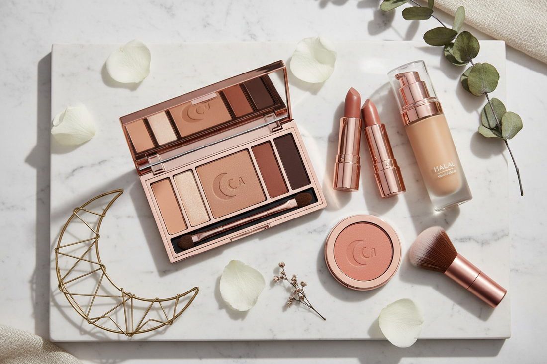 Modern halal makeup products for Muslim women