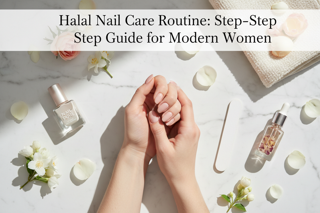 halal nail care routine breathable polish steps
