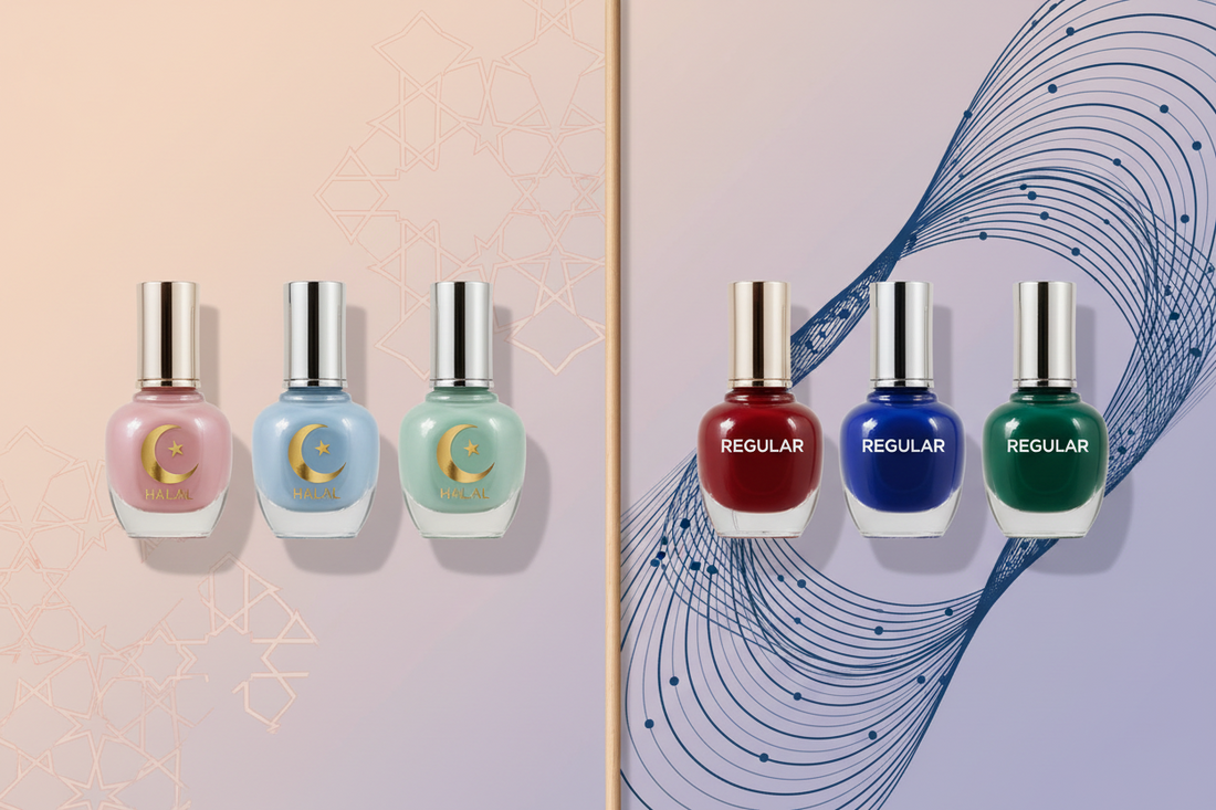 comparison between breathable and regular nail polish layers