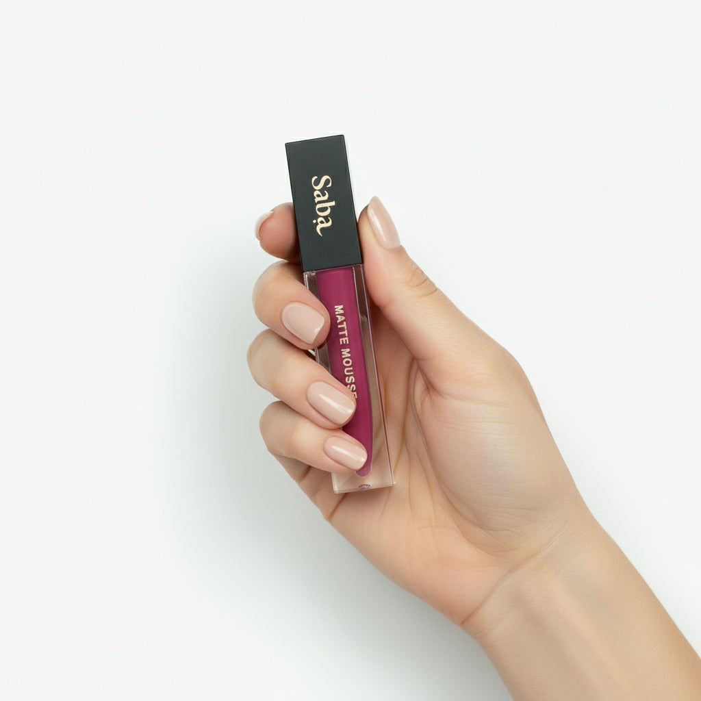 Saba Matte Mousse Liquid Lipstick - 07 - Grape Wine