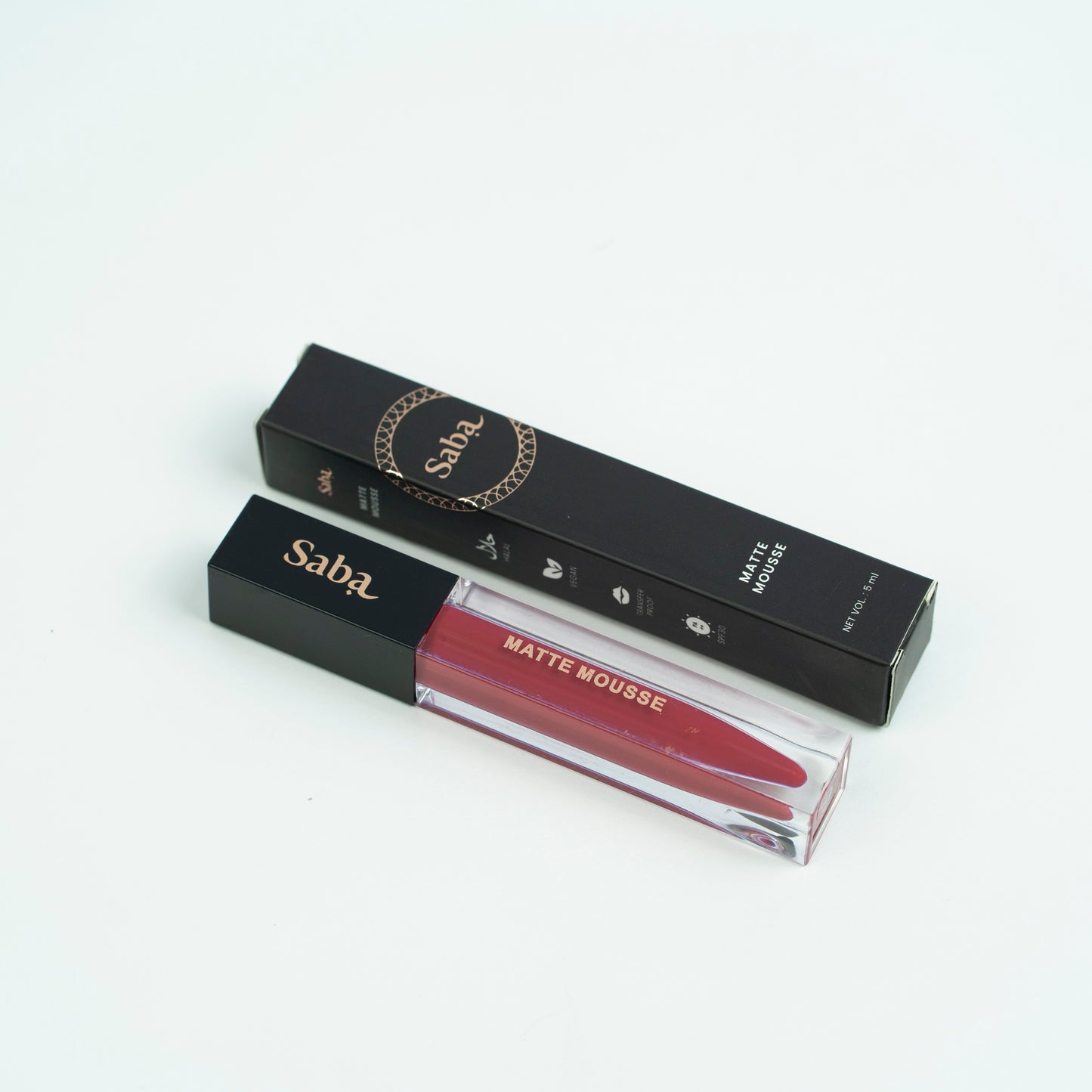 Saba Matte Mousse Liquid Lipstick - 10 - Ruby Red