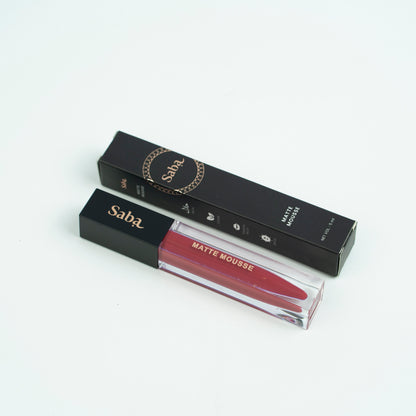 Saba Matte Mousse Liquid Lipstick - 10 - Ruby Red