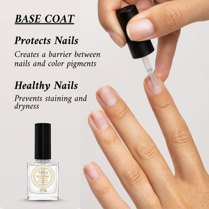 Halal Breathable Nail Polish Base Coat | Wudhu Friendly | Saba Singapore
