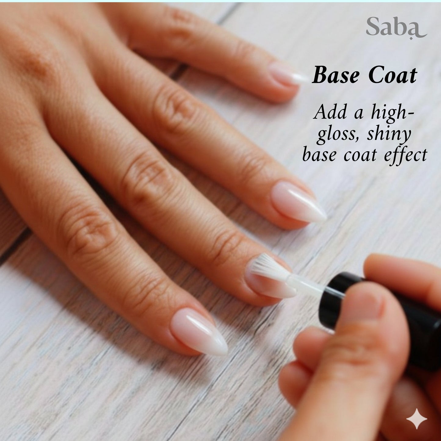 Halal Breathable Nail Polish Base Coat | Wudhu Friendly | Saba Singapore