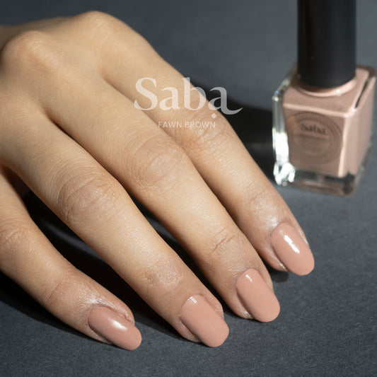 Saba Breathable Nail Polish - Fawn Brown