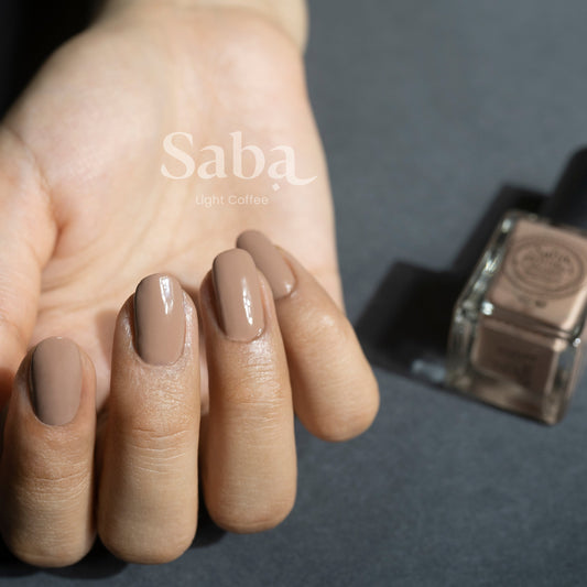 Saba Breathable Nail Polish - Light Coffee