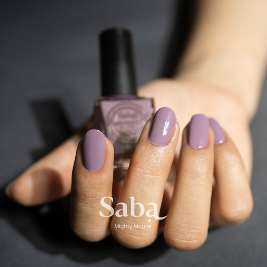 Saba Breathable Nail Polish - Mighty Mauve