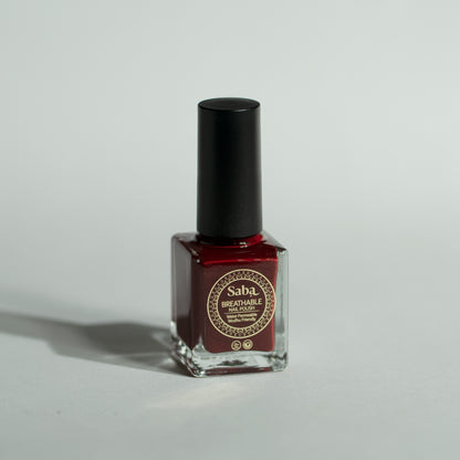 Best-seller! Saba Mahogany Red breathable Nail Polish