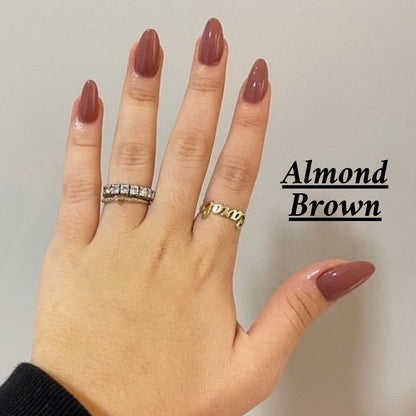 Halal Breathable Nail Polish – Almond Brown | Wudhu Friendly | Saba