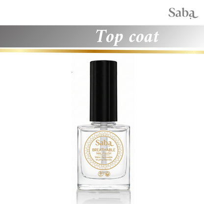 Halal Breathable Nail Polish Top Coat | Wudhu Friendly | Saba Singapore