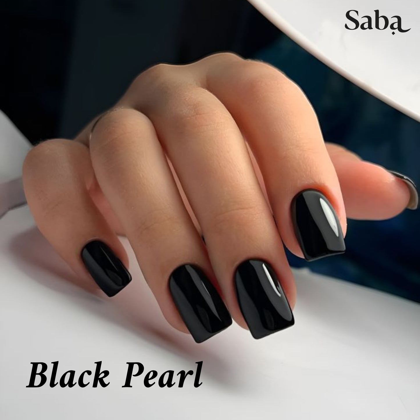 Halal Breathable Nail Polish – Black Pearl | Wudhu Friendly | Saba Singapore