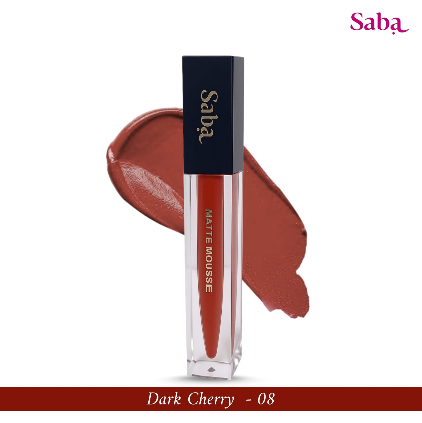 Saba Matte Mousse Liquid Lipstick - Halal Vegan & Breathable with SPF 30