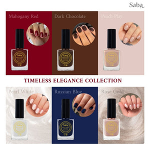 Saba Nail Polish Gift Box – Exclusive 6-Piece Breathable Nail Polish Set