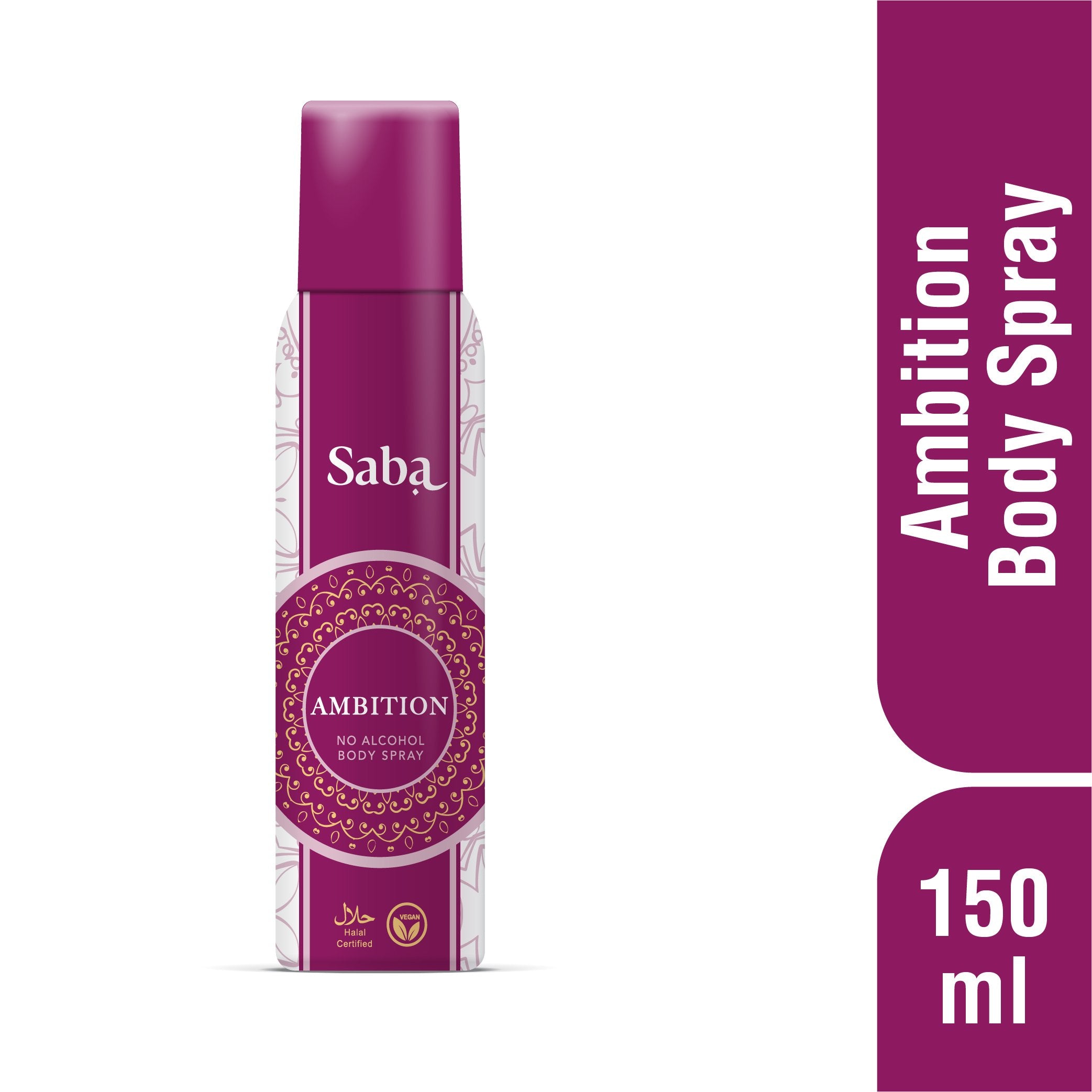 Saba  Ambition Halal & Vegan Perfumed Body Spray Deodorant