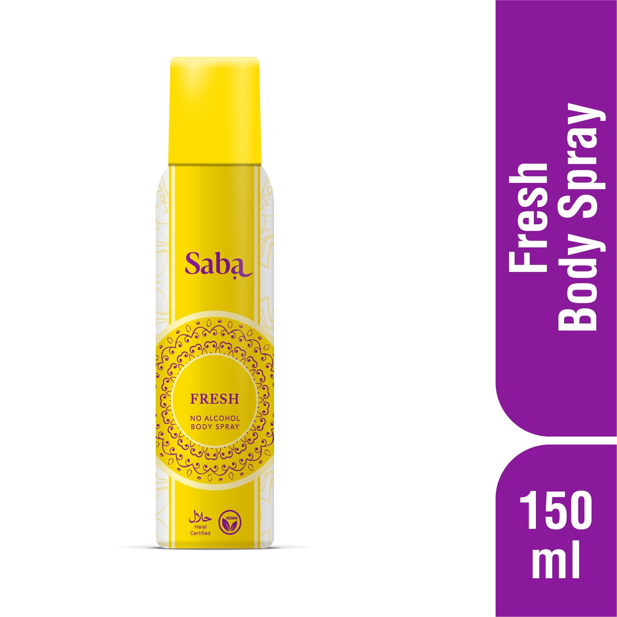 Saba Fresh Halal & Vegan Perfumed Body Spray Deodorant