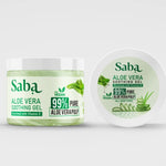 Saba Pure Aloe Vera Gel- For Sun Burn, After Sun, Natural Moisturization, Acne control, Nourishment of skin