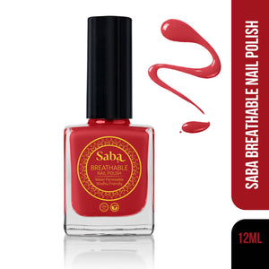 Saba Breathable Nail Polish - Dark Red Fantasy