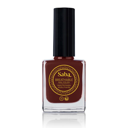Best-seller! Saba Mahogany Red breathable Nail Polish