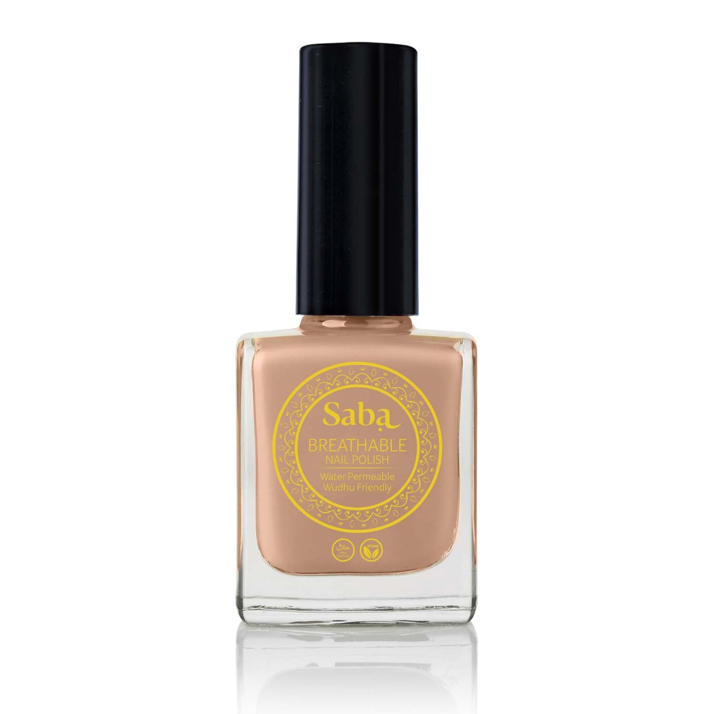 Saba Peach Play is a breathable nude peach nail polish that flatters all skin tones. Toxin-free, vegan, and designed to keep nails healthy and beautiful