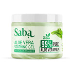 Saba Pure Aloe Vera Gel- For Sun Burn, After Sun, Natural Moisturization, Acne control, Nourishment of skin