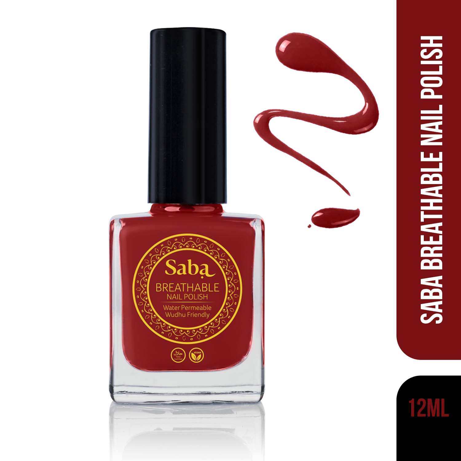 Saba Breathable Nail Polish - Red Rouge