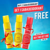 2 Saba Fresh + 1 Saba Playful Free- No alcohol Body Spray