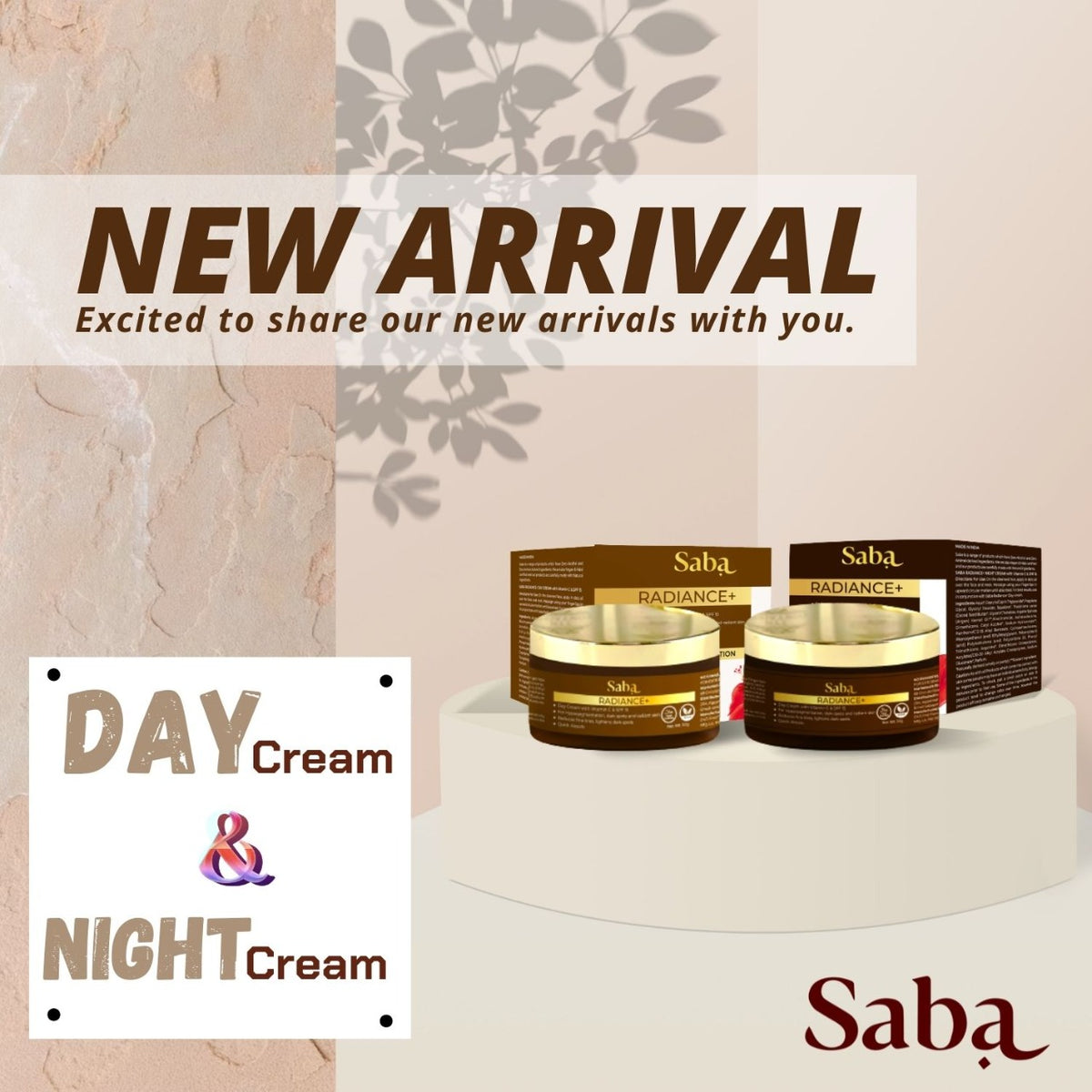 Saba Radiance+ Night Cream with Niacinamide, Cocoa Extract & Actives ...